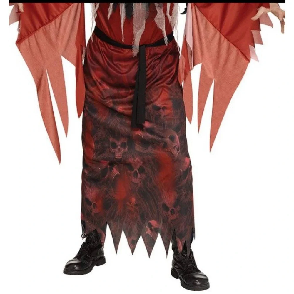 Winged Demon Costume Halloween‎ Scary Kids Medium Size 8-10 NEW